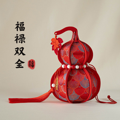 三室 2026马年新年氛围感装饰葫芦春节门口入户玄关客厅摆件布置