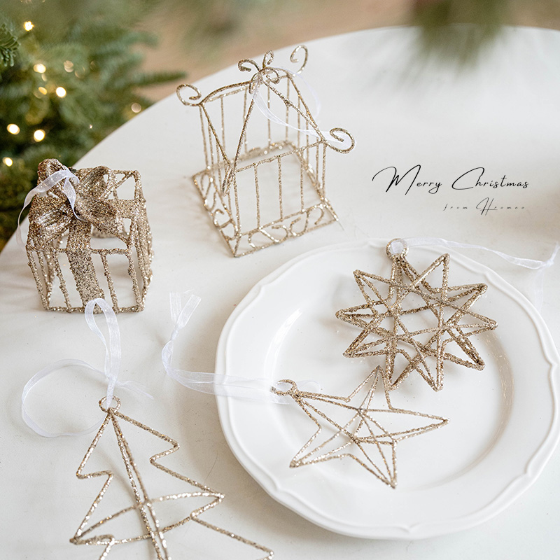 Hromeo北欧铁艺粘粉小挂件