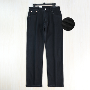 休闲牛仔长裤 男装 美国单加绒保暖水洗棉麻中腰修身 好货2512