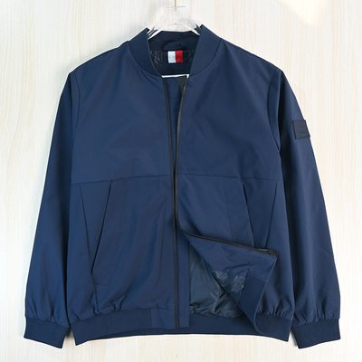 春季螺纹立领休闲夹克外套