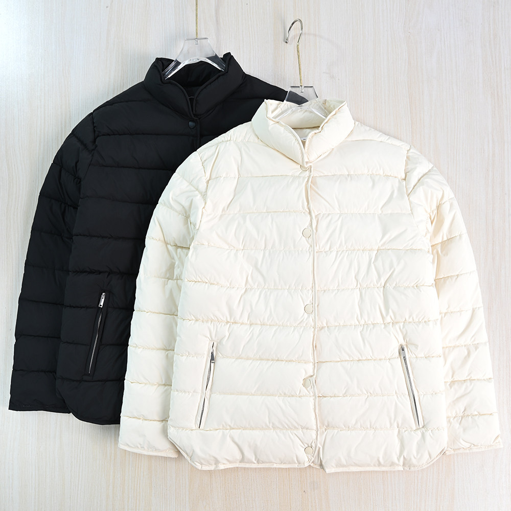 气质绗缝夹棉立领休闲保暖棉服