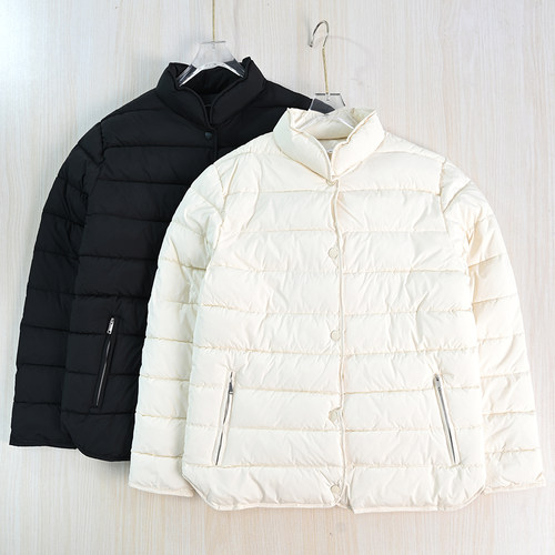 气质绗缝夹棉立领休闲保暖棉服