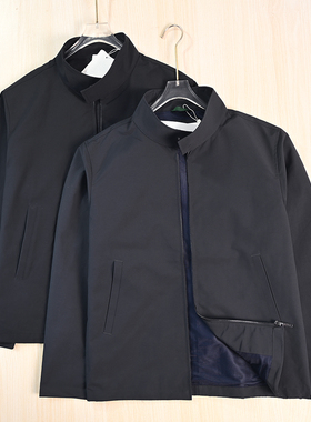 男装好货 263/5法国单提拔防泼水立领商务休闲行政夹克外套