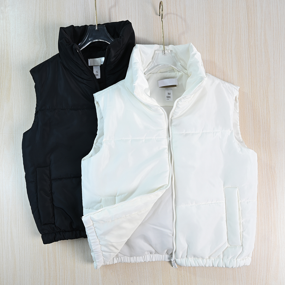 冬季厚实立领拉链夹棉保暖马夹