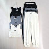 美系K运动休闲可拆卸胸垫短款 背心 卫裤 思琪女装 套装 261