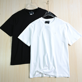 17棉质刺绣小标休闲宽松直筒圆领短袖 257 T恤 好货 男装