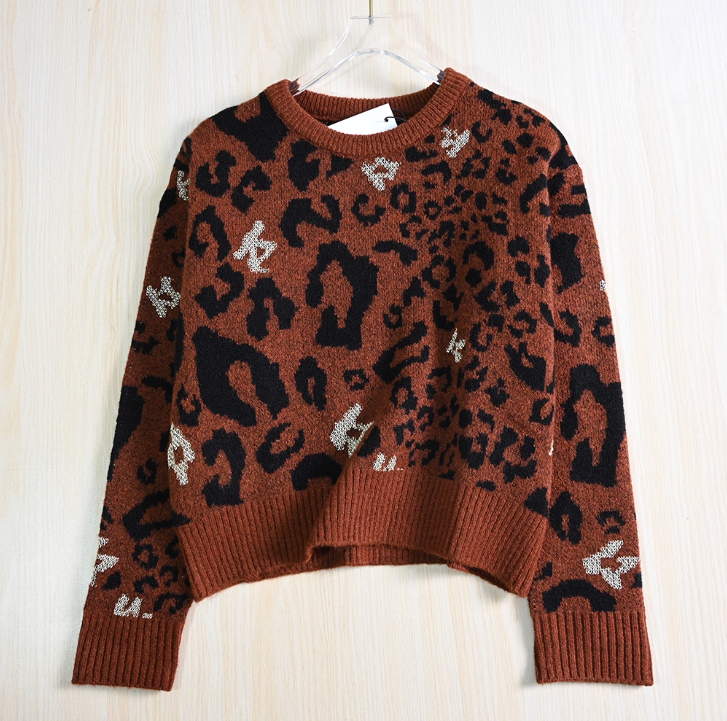 思琪女装 2511/13 美系K尔风格秋冬洋气圆领宽松长袖针织毛衣