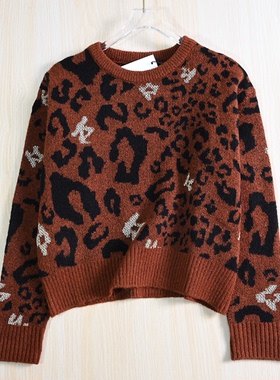 思琪女装 2511/13 美系K尔风格秋冬洋气圆领宽松长袖针织毛衣