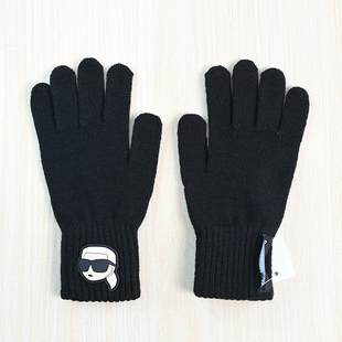 2512/11美系K尔冬季防寒保暖羊毛混纺软胶卡通头像针织手套