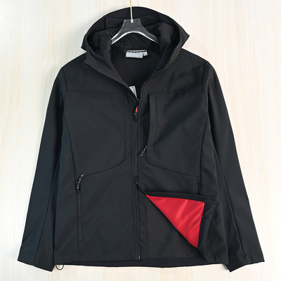 户外软壳防泼水连帽休闲夹克外套