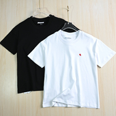 思琪女装 T恤 简约大气刺绣点缀棉质圆领宽松短袖 254 14可情侣款