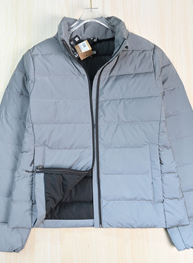 思琪女装2511/24 简约反光面料80绒立领修身防风保暖羽绒服