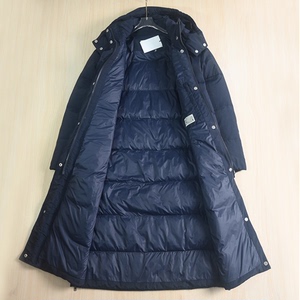 思琪女装 258/14美国单 厚实保暖90鸭绒可脱卸帽中长款羽绒服外套