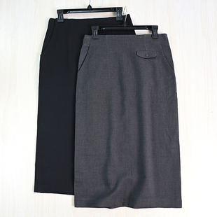 通勤风含羊毛微弹自然腰H型半身西装 03冬季 裙 2511 思琪女装