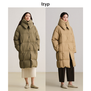 ltyp旅途原品五折 95白鵝絨御寒大圍脖加厚羽絨服女冬 微瑕疵