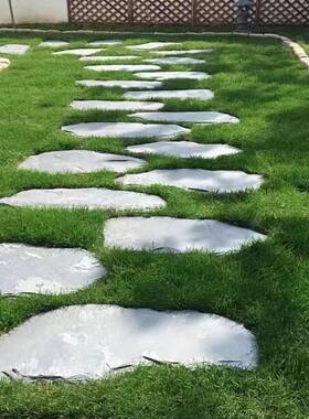 天然青石踏步花园草坪庭院垫脚石户外防滑地砖园林脚踏汀步石板岩