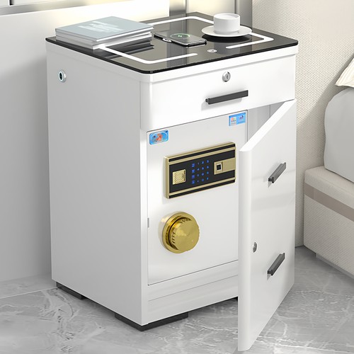 【顺丰】虎牌保险柜小型指纹密码保管柜家用多功能无线充电62cm高