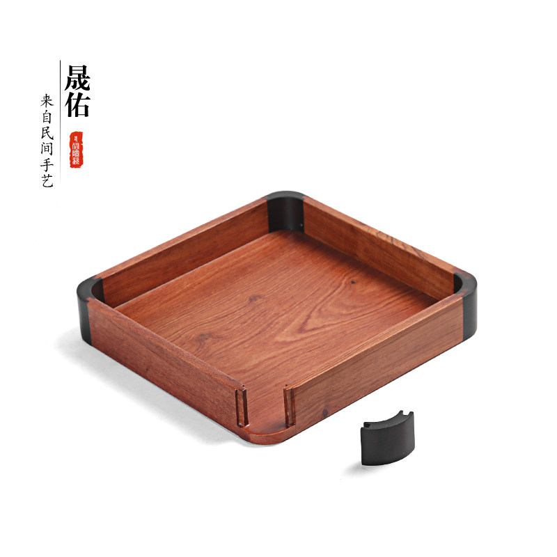 花梨木实木普洱茶盒茶具茶针茶锥茶饼架子工具木制分茶盘茶道配件