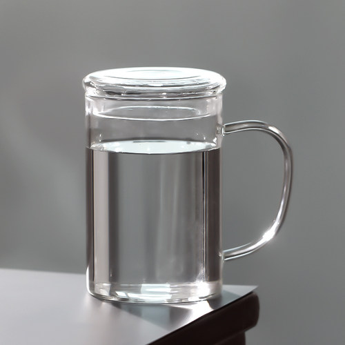 高硼硅玻璃杯 耐高温玻璃泡茶杯家用客厅水杯子套装 可微波炉