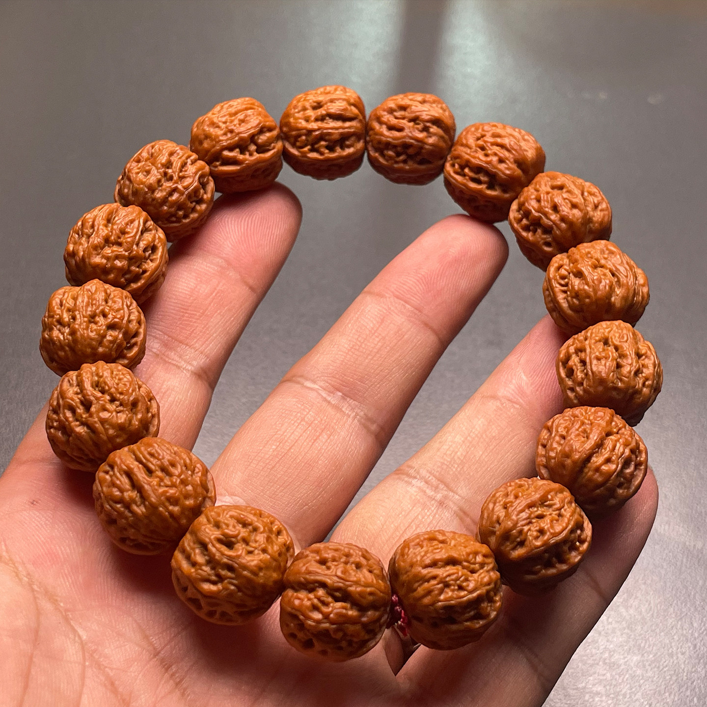 一物一图文玩粗筋八棱楸子小核桃手串矮桩精卡精配送礼收藏高端