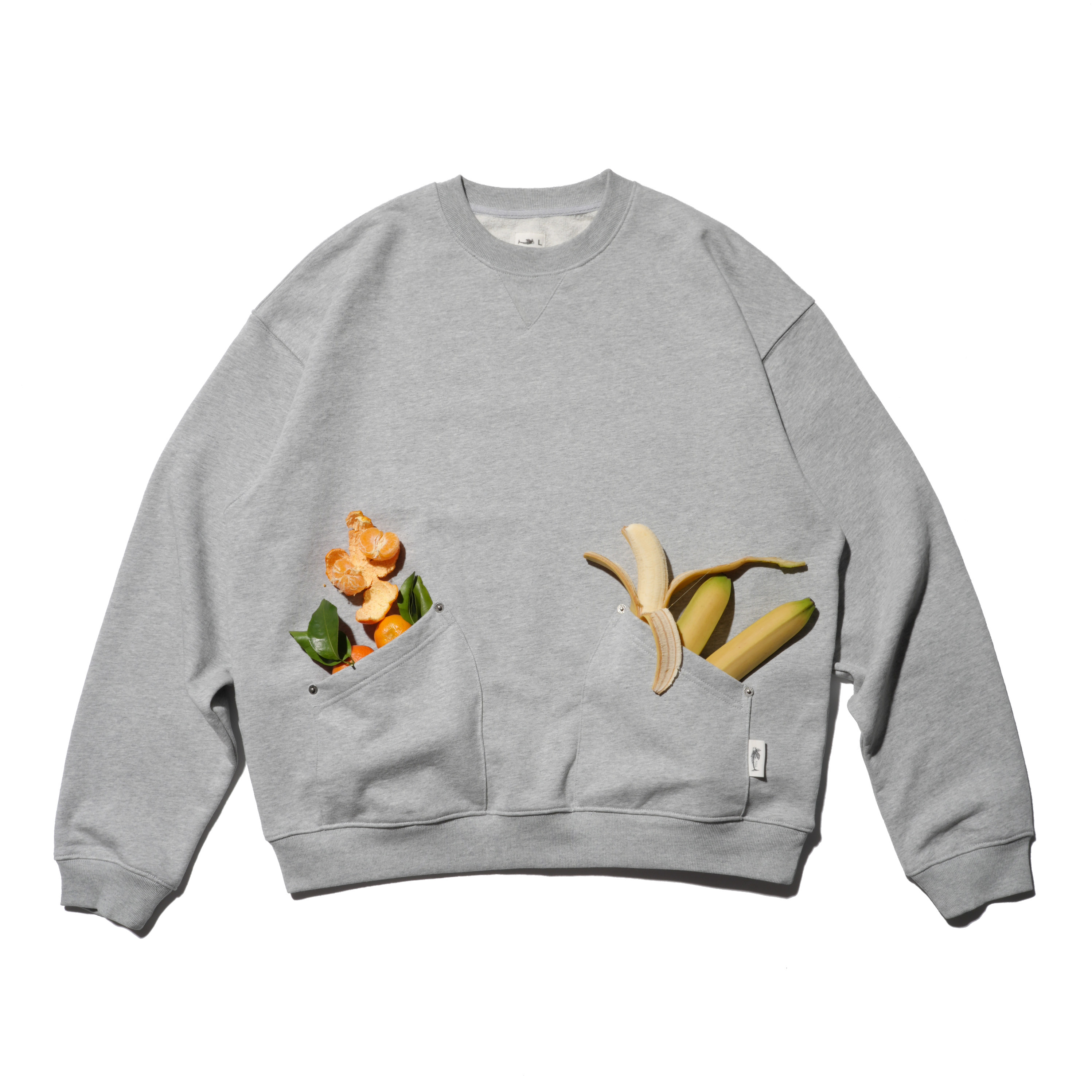 XCCC鱼骨 410克重纯棉毛圈底双插兜短宽复古印花卫衣男女