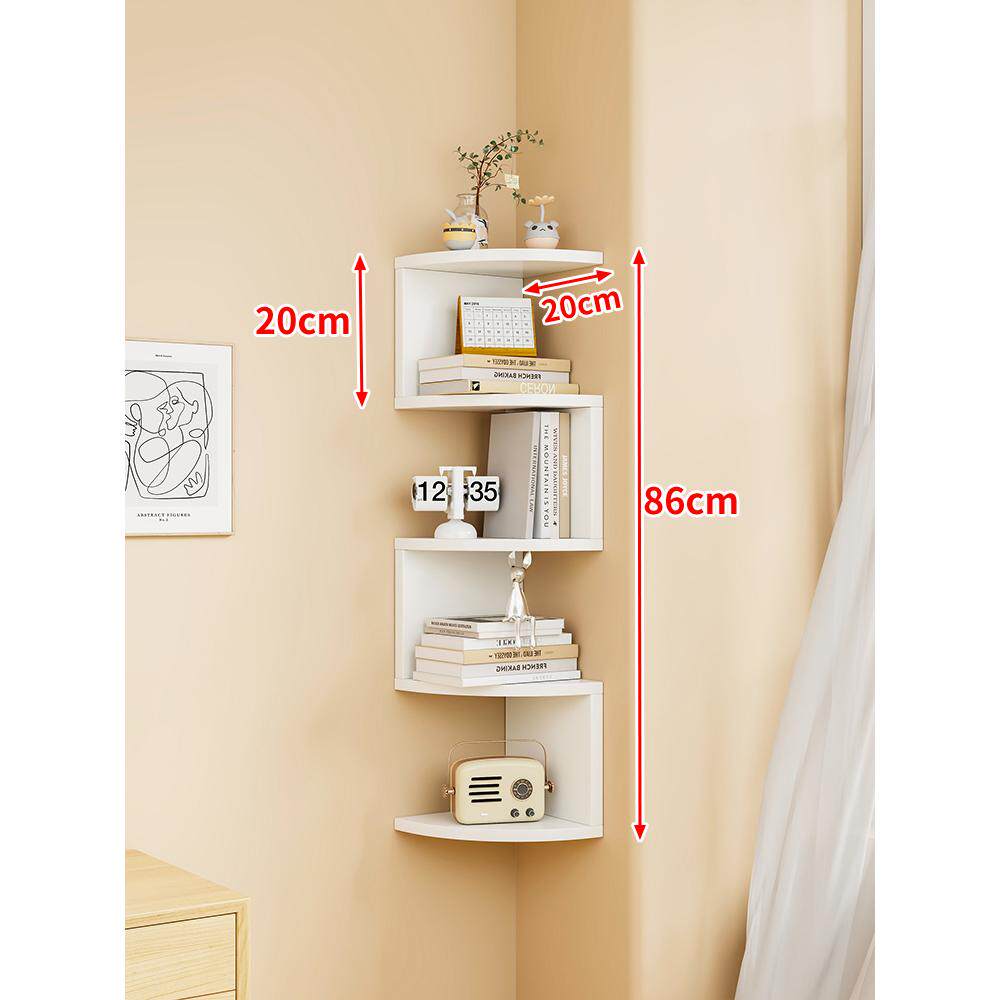 Maximize Bedroom Space: Corner Wall Shelf for Tidy Storage - Product image 6