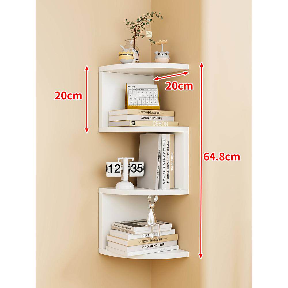Maximize Bedroom Space: Corner Wall Shelf for Tidy Storage - Product image 7
