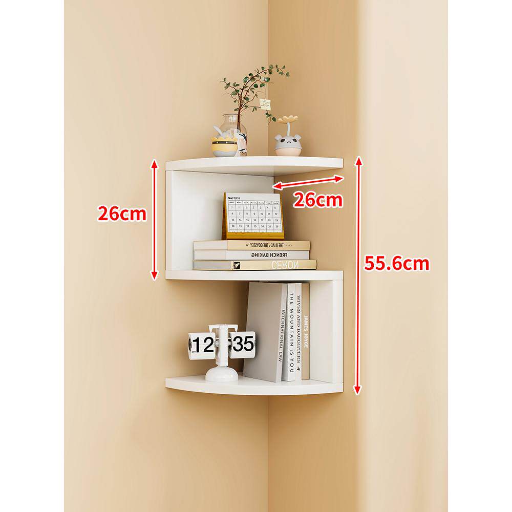 Maximize Bedroom Space: Corner Wall Shelf for Tidy Storage - Product image 4