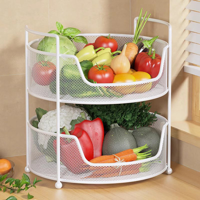 菜篮子置物架多层菜架桌面专用双层放置架厨房台面水果蔬菜收纳筐