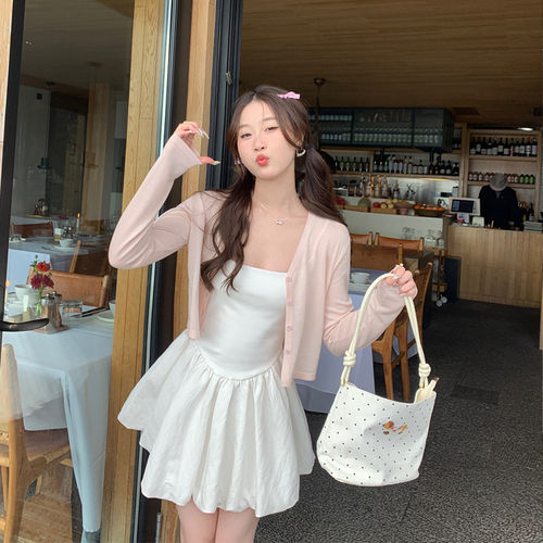 苏三三小外搭罩衫开衫女