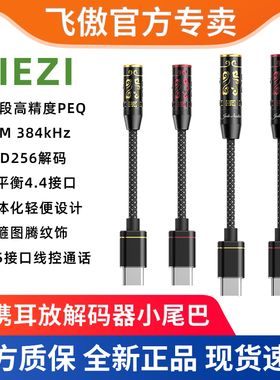 FiiO飞傲/翡声 芥子JIEZI 解码耳放手机小尾巴TypeC转3.5/4.4耳机