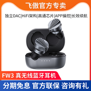 FiiO/飞傲FW3真无线蓝牙耳机HiFi发烧运动跑步入耳式手机通话耳塞