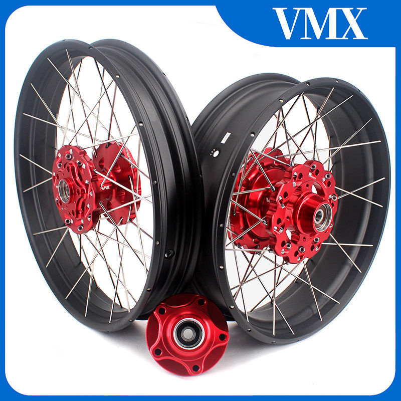 VMX 斜拉式真空辐条轮辋适配本田CB500X 无内胎轮组尺寸19/17轮毂