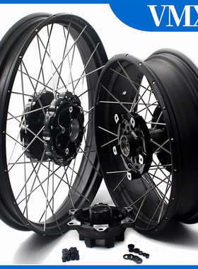 VMX-Racing真空辐条轮辋轮组适配宝马F800GS/ADV钢圈外圈 黑色