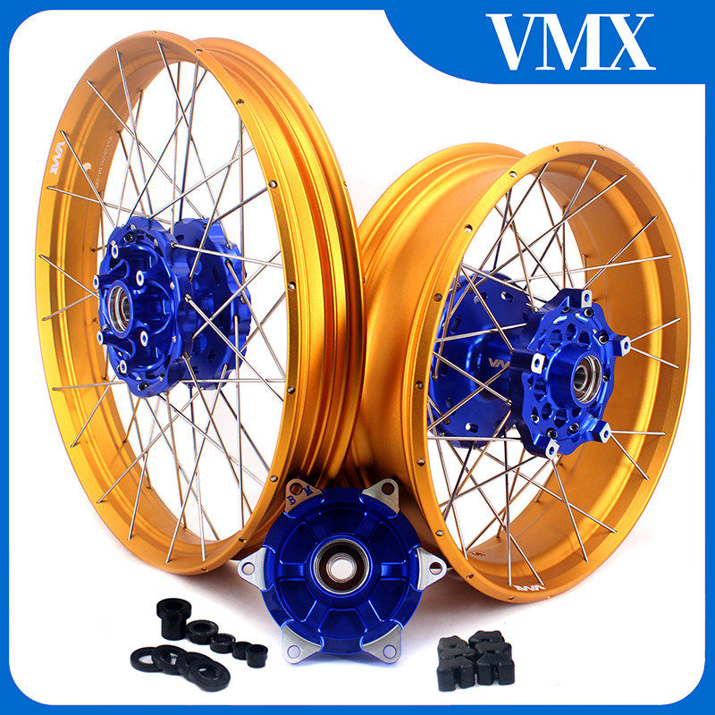 VMX-Racing 改装斜拉真空胎轮组适配宝马F800GS/ADV CNC 钢圈外圈