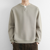 高端假两件卫衣男2026春季 T恤宽松t上衣0204w 长袖 新款 打底衫