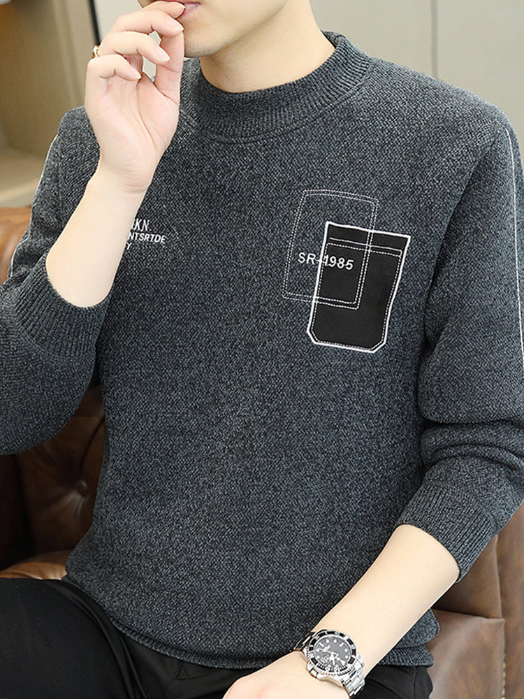 남성용 원피스 벨벳 셔닐 스웨터 2024 새로운 가을 겨울 남성용 두꺼운 양털 스웨터 남성용 따뜻한 스웨터