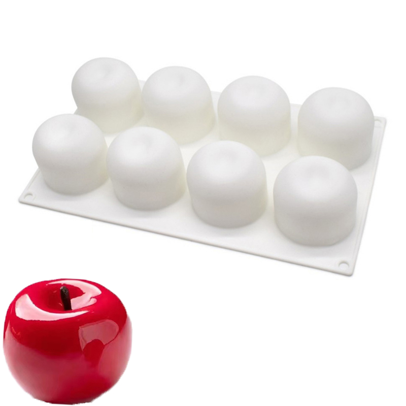 圣诞节8连苹果慕斯蛋糕硅胶模具