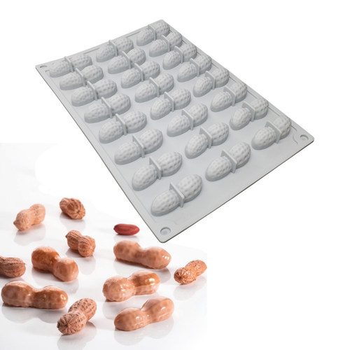 24连花生中式摆盘食品级硅胶模具