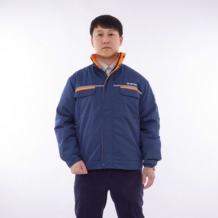 冬季宝武工作服棉衣新款宝钢工服棉袄车间办公夹克外套上衣定制