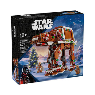 星球大战姜饼屋AT-AT步行机男孩拼装积木玩具儿童圣诞节礼物40806