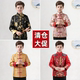 儿童唐装 国学小男孩中国风主持人朗诵演出服 春秋男童中式