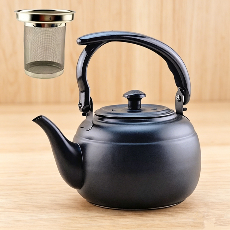 饭店烧水小茶加厚茶壶大号饭店餐厅酒店不锈钢壶茶水壶泡茶壶户外