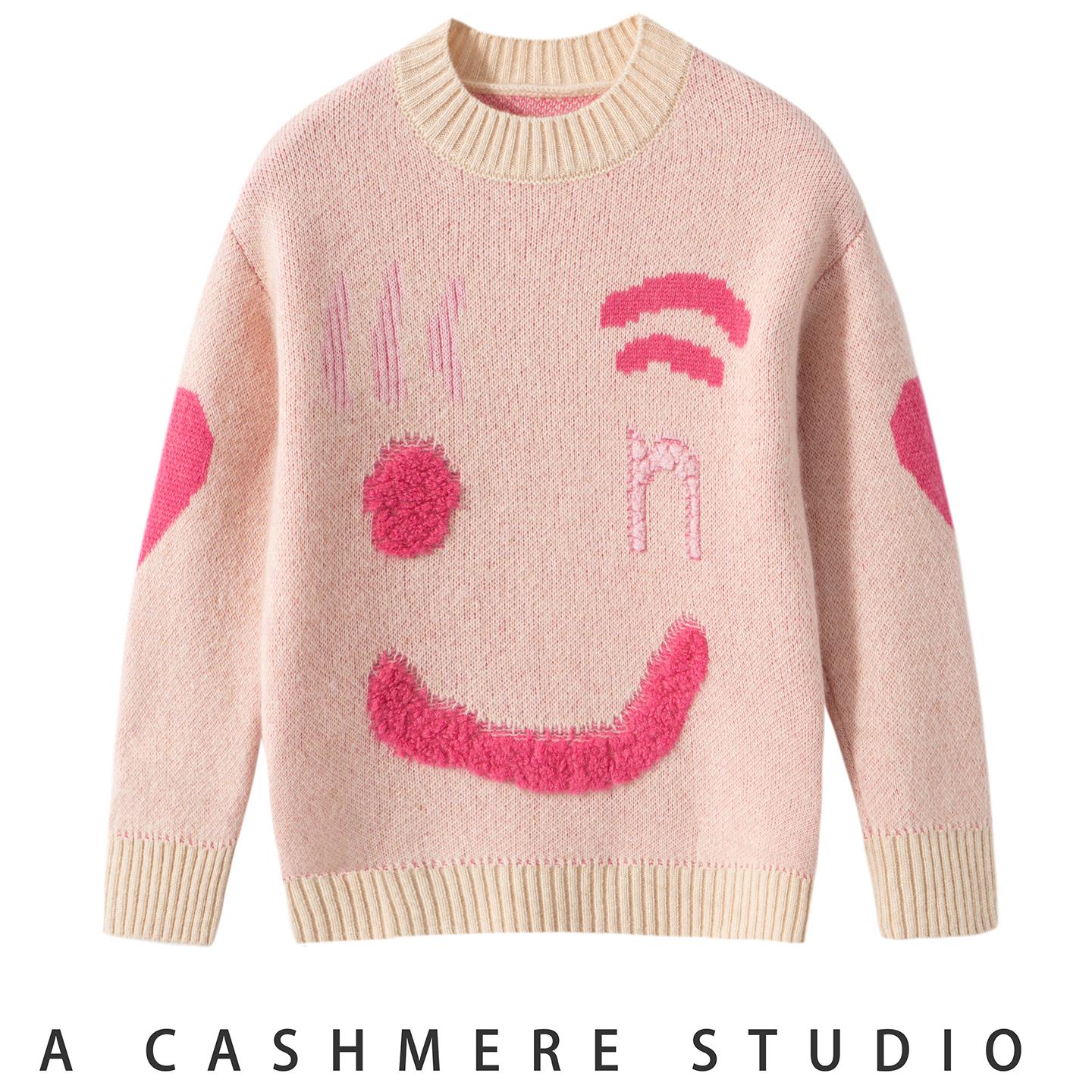 秋冬新款儿童羊绒衫男女