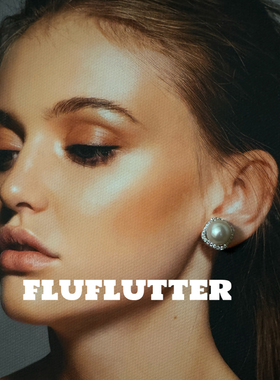 Fluflutter｜馥芙特追求精致小资女生天然珍珠耳钉耳饰高级轻奢