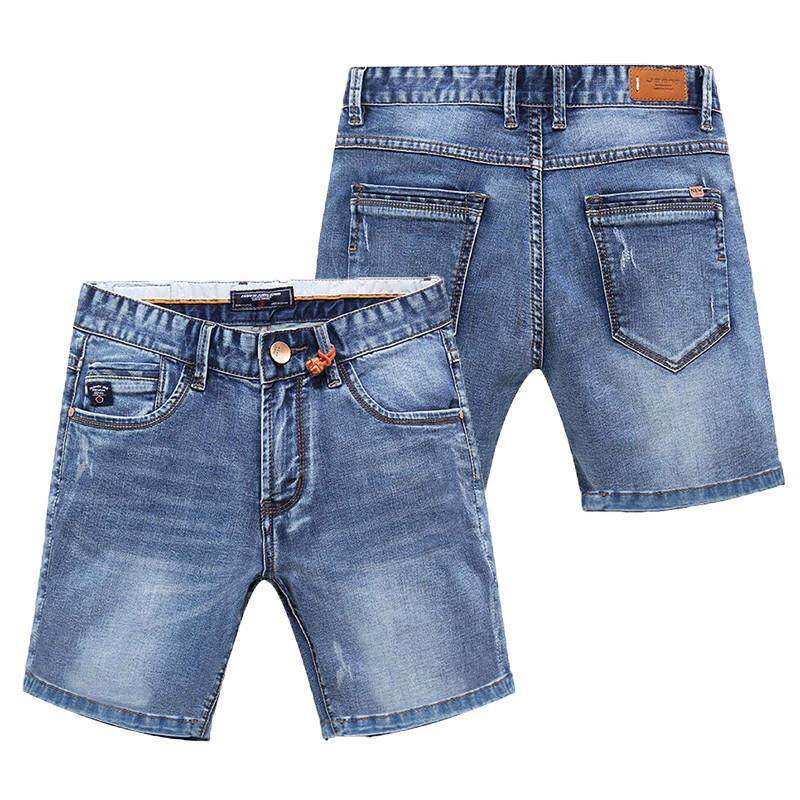 夏季薄款弹力三分牛仔超短裤男休闲韩版宽松修身五分裤七分中裤