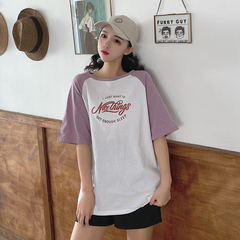 Cotton short sleeve T-shirt for women