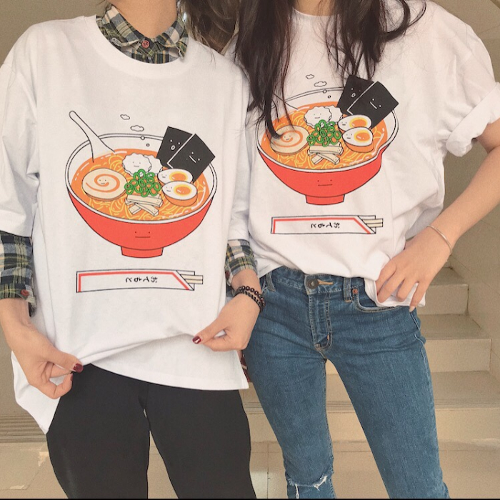 港味寬鬆超火cec短袖女ins潮港風古着感少女t恤