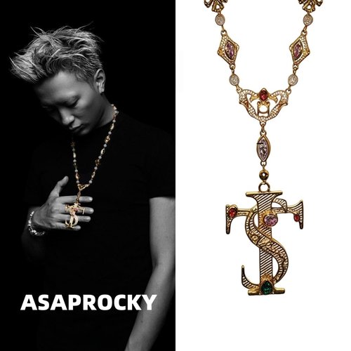 ASAPROCKY艾志恒Asen同款STK项链