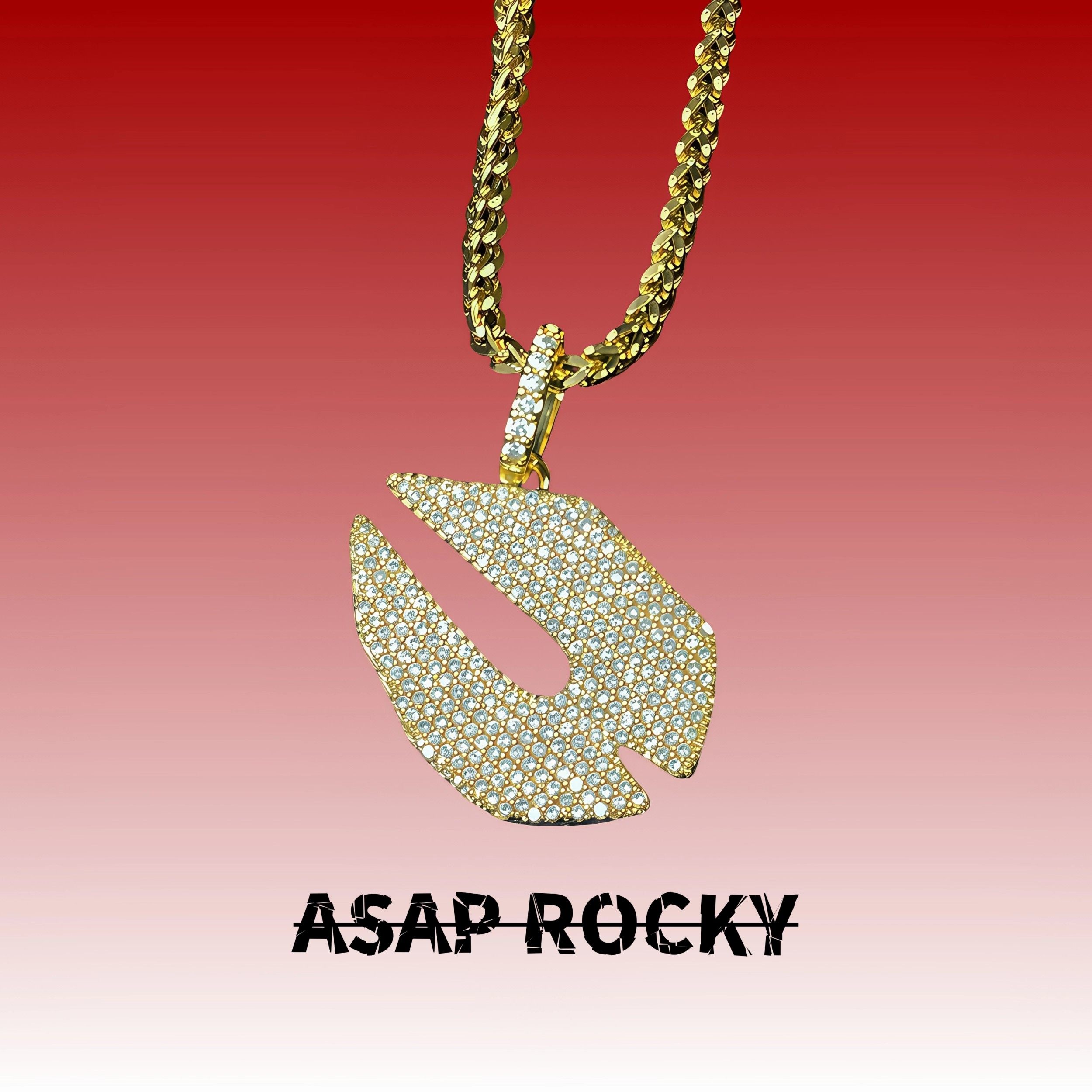 ASAPROCKY乐透人生金色吊坠图片